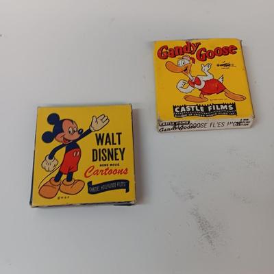 Two vintage camera films - Walt Disney Cartoons Mickey Mouse and Gandy Goose
