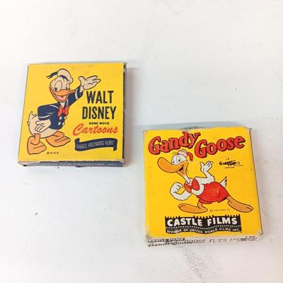 Two vintage camera films - Walt Disney Cartoons Mickey Mouse and Gandy Goose