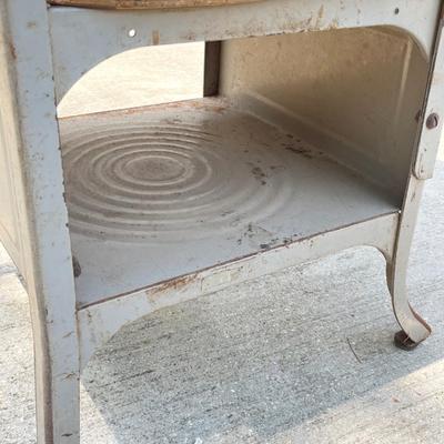 Authentic Vtg. Metal & Wood School Desk