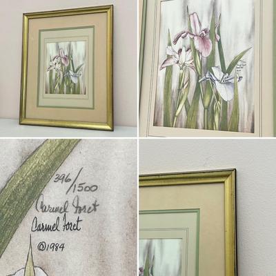 CARMEL FORET ~ Pair (2) Floral S/N Prints