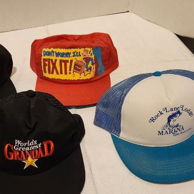 Baseball Cap Lot including vintage Disney and Coca Cola and Wichta Riverfest