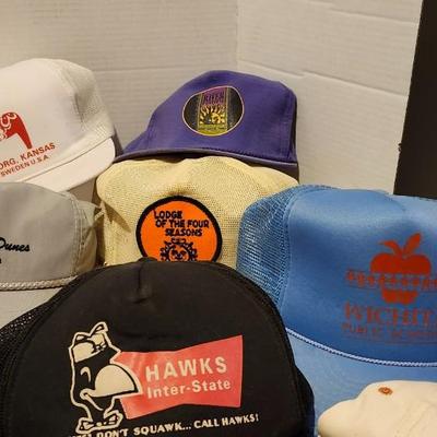 Baseball Cap Lot including vintage Disney and Coca Cola and Wichta Riverfest