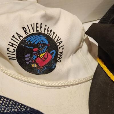 Baseball Cap Lot including vintage Disney and Coca Cola and Wichta Riverfest