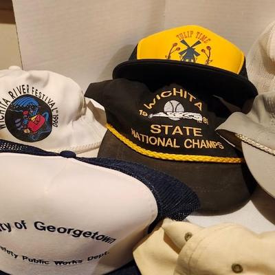 Baseball Cap Lot including vintage Disney and Coca Cola and Wichta Riverfest