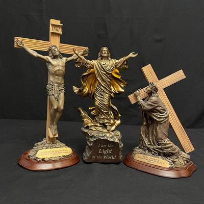 Three Jesus Statuettes incl Danbury Mint (DR-SS)