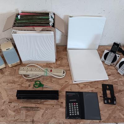 Office supplies - cordless phones - hold punch - files - notebooks - and more