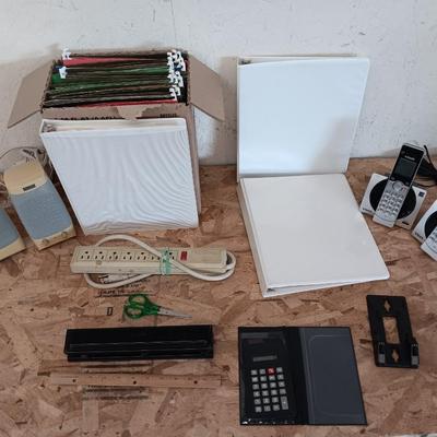 Office supplies - cordless phones - hold punch - files - notebooks - and more