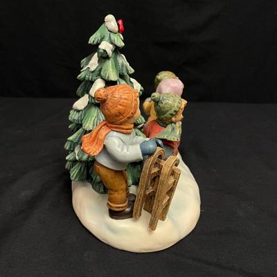 Pair of Playful Winter Hummels: 'A New Winter Friend' & 'Dashing Through the Snow' (DR-SS)