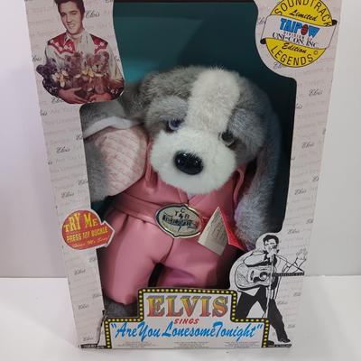 Singing Elvis plush Elvis sings " Are you lonesome tonight"