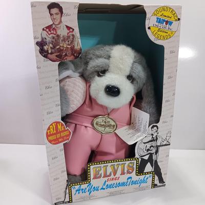 Singing Elvis plush Elvis sings " Are you lonesome tonight"
