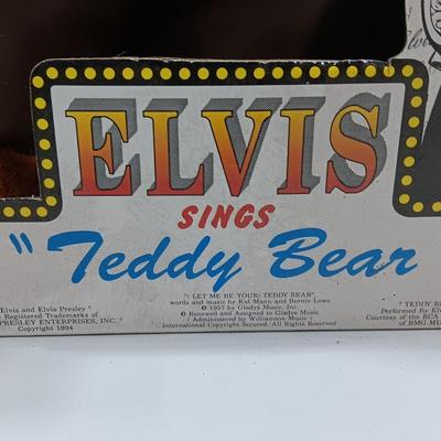 Singing Elvis plush Elvis sings " Teddy Bear"
