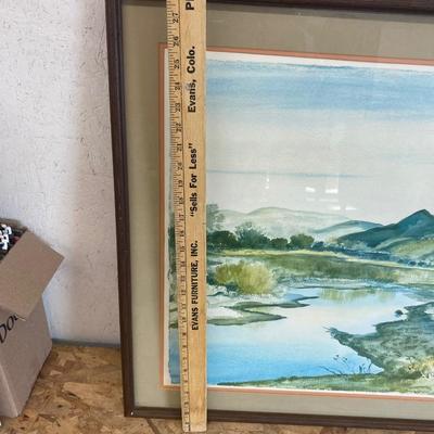 Peter Hurd Original Rio Hondo Water Color