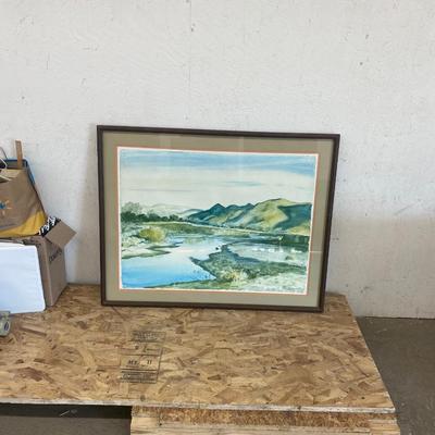 Peter Hurd Original Rio Hondo Water Color
