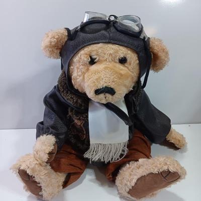 Pilot Bear Plush "Radar" 1997 Brass Button Bear Collectables PickFord Bear