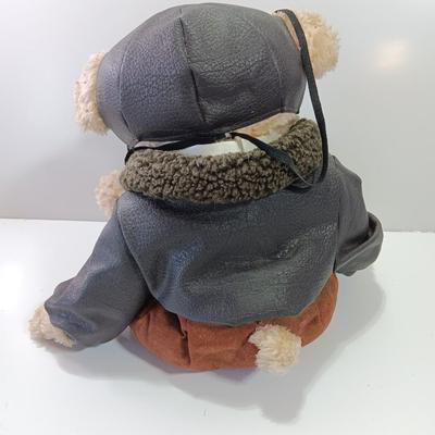 Pilot Bear Plush "Radar" 1997 Brass Button Bear Collectables PickFord Bear
