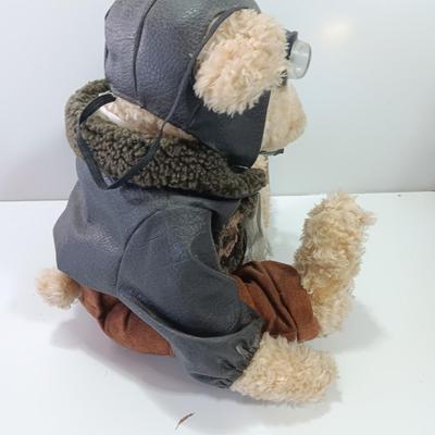 Pilot Bear Plush "Radar" 1997 Brass Button Bear Collectables PickFord Bear