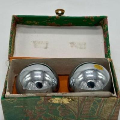 Chinese Musical Metal Massage Balls With Box