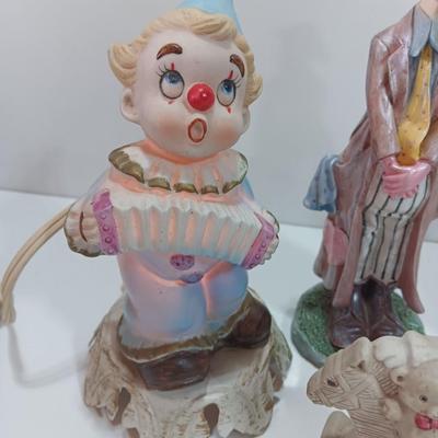 Collection of porcelain clowns - The original Emmett Kelly Circus collection ltd. edition