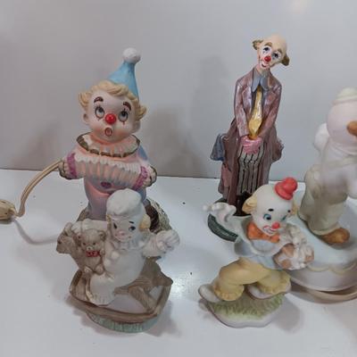 Collection of porcelain clowns - The original Emmett Kelly Circus collection ltd. edition