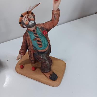 Collection of porcelain clowns - The original Emmett Kelly Circus collection ltd. edition