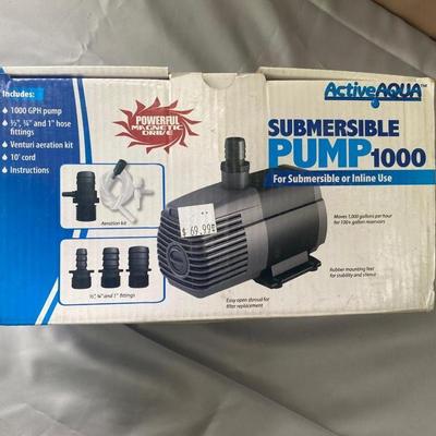 New Hydrofarm Active Aqua Submersible Pump 1000