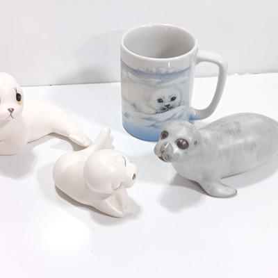Adorable seal collection with seal mug