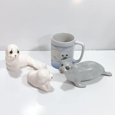 Adorable seal collection with seal mug