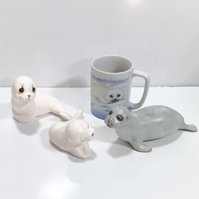Adorable seal collection with seal mug