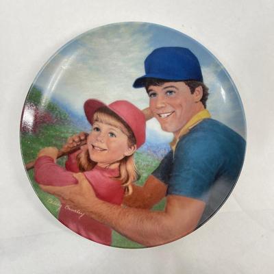 1984 "Batter Up" by Betsey Bradley - A Father's Love Series Collector Plate with box & Certificate of Authenticity