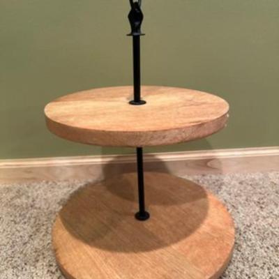Beautiful Farmhouse Two Tier Brown Decorative Tray