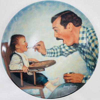 1984 "Open Wide" by Betsey Bradley - A Father's Love Series Collector Plate with box & Certificate of Authenticity