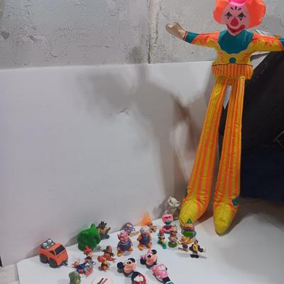 Vintage toy figures - Ducks - Inflatable ringling circus toy - Mickey & Minnie and more
