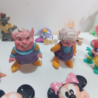 Vintage toy figures - Ducks - Inflatable ringling circus toy - Mickey & Minnie and more