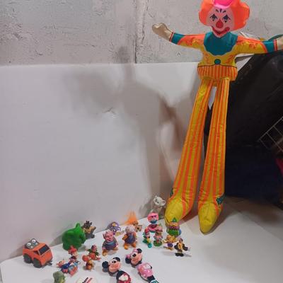 Vintage toy figures - Ducks - Inflatable ringling circus toy - Mickey & Minnie and more