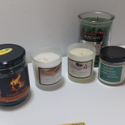 Unburned / new candles with Healing with the Faries Oracle cards