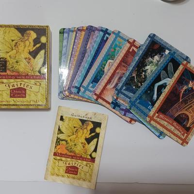 Unburned / new candles with Healing with the Faries Oracle cards