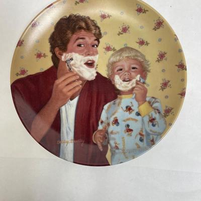 Vintage Knowles Collector Plate "Little Shaver" Cherished Time Series Limited Ed. Mother's Day 1987