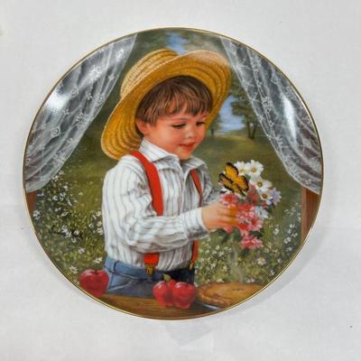 LOT of 3 Collector Plates "For Mom", "Winds of March", & "Star Spangled Sky" by RECO - A Childhood...