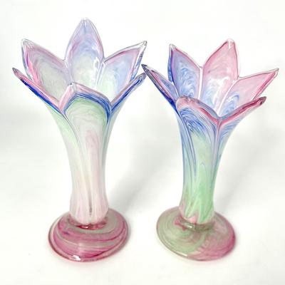 Glass Flower Bud Vase Votive Lot
