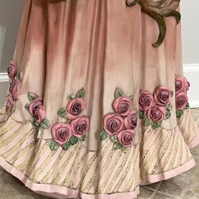 3.5 Ft Tall Victorian Lady Floor Lamp