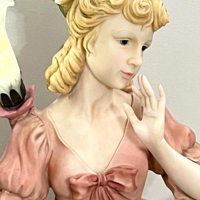3.5 Ft Tall Victorian Lady Floor Lamp