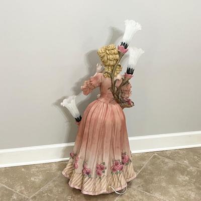 3.5 Ft Tall Victorian Lady Floor Lamp