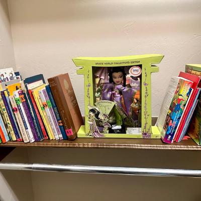 Children’s books and Bratz world doll