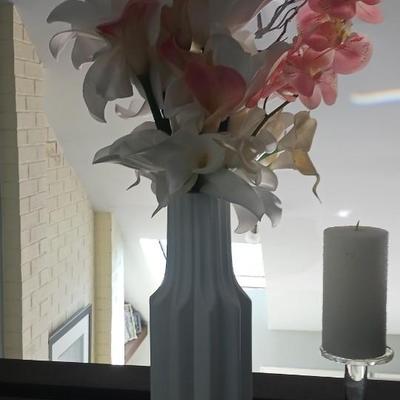 Flowers, vase, decor