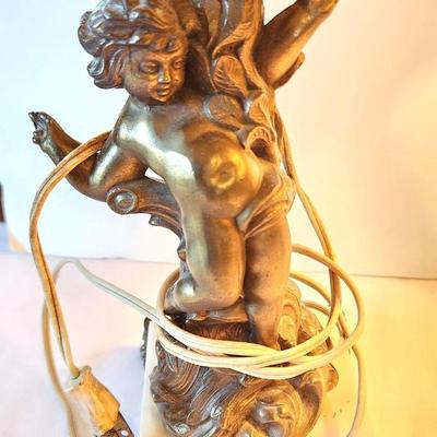 Lot #33 Pair of Vintage Boudoir lame - Cherubs!