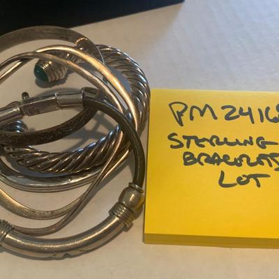 Sterling Bangle Bracelets Lot