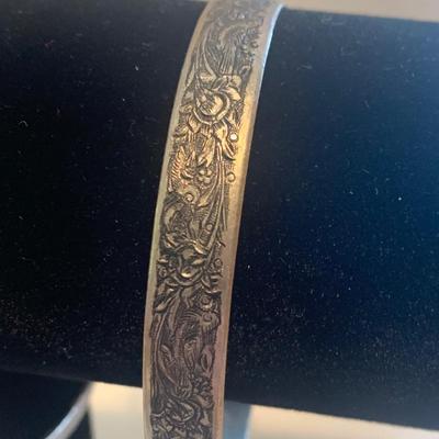 Sterling Bangle Bracelets Lot