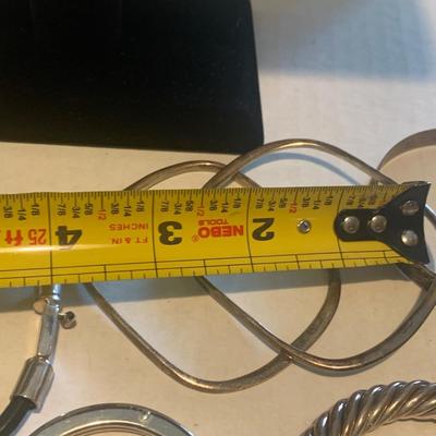 Sterling Bangle Bracelets Lot