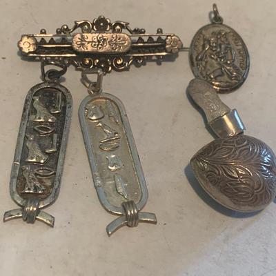 Vintage Sterling Collectibles Lot Letter Opener Pill Boxes Pencil & More