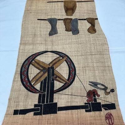 Japanese Handmade Silk Hanging Painting